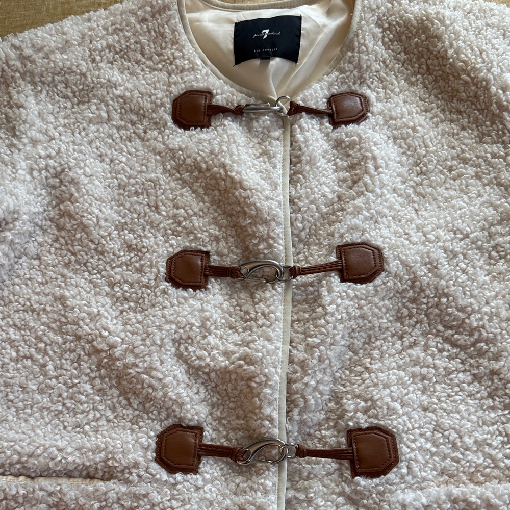7 for all mankind toggle teddy coat - Picture 9 of 17